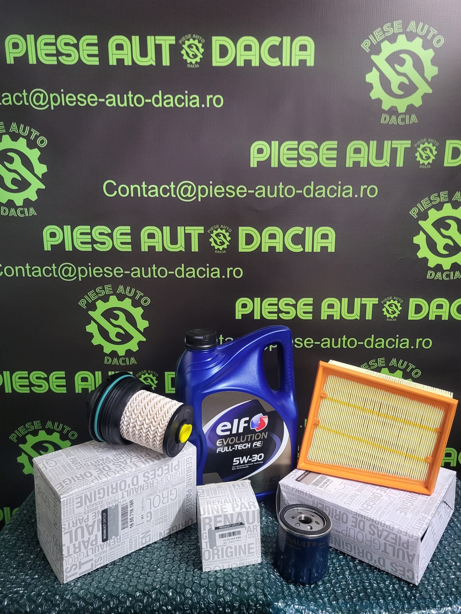 Pachet revizie Renault Megane 4 1.5 dCi cu ulei ELF 5W30 și filtre originale