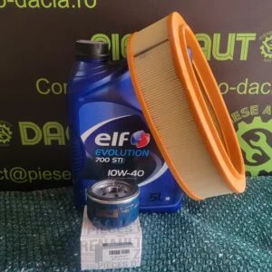 Pachet complet cu ulei ELF 10W-40 și filtru pentru motorizare 1.4L